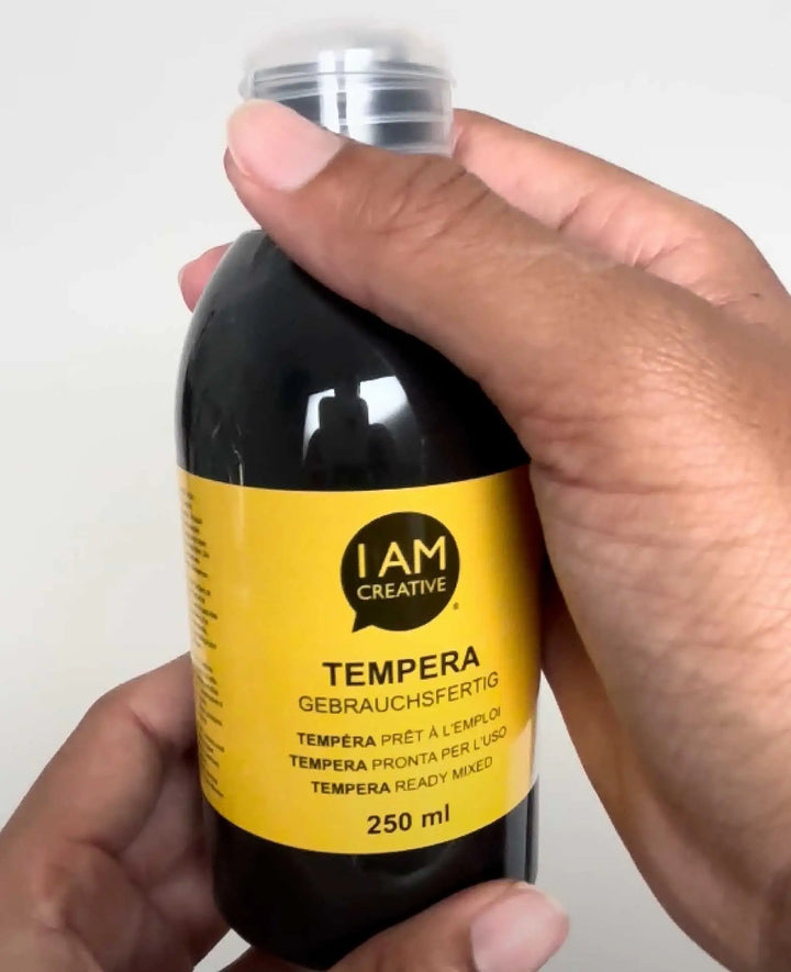 Peinture à la tempéra, noir, 250 ml