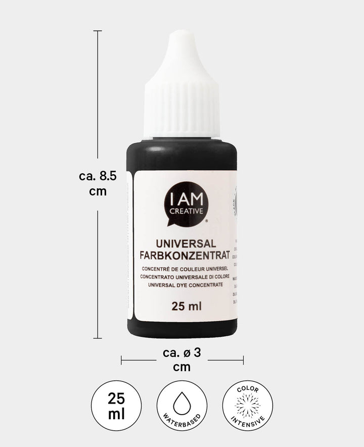 Concentré colorant universel, Noir, 25 ml