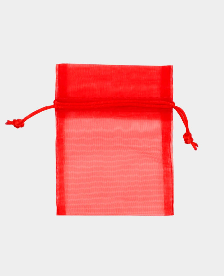 Organza bag 12 cm set of 6, red