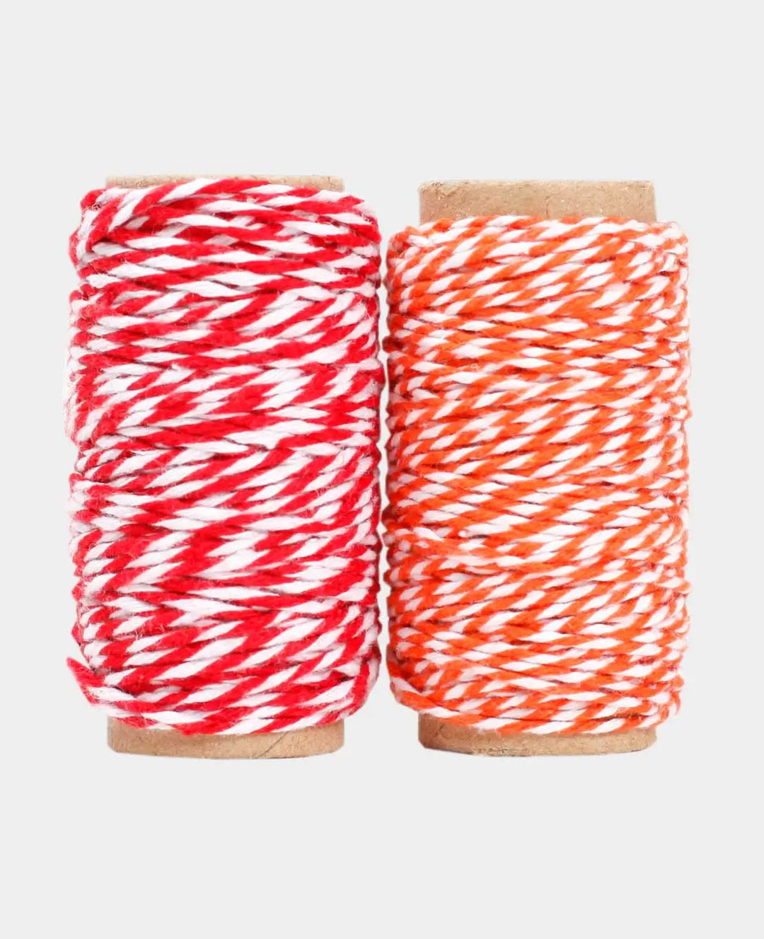 Bakers Twine, Rot &amp; Orange, 2mm x 10 m, 2 Stück