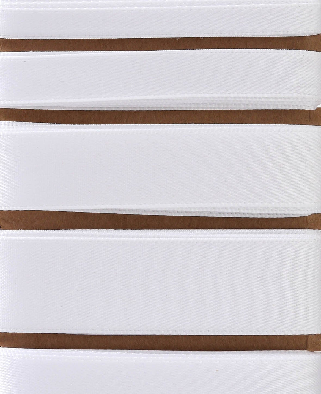 Satin ribbon 6 x 2 m, white