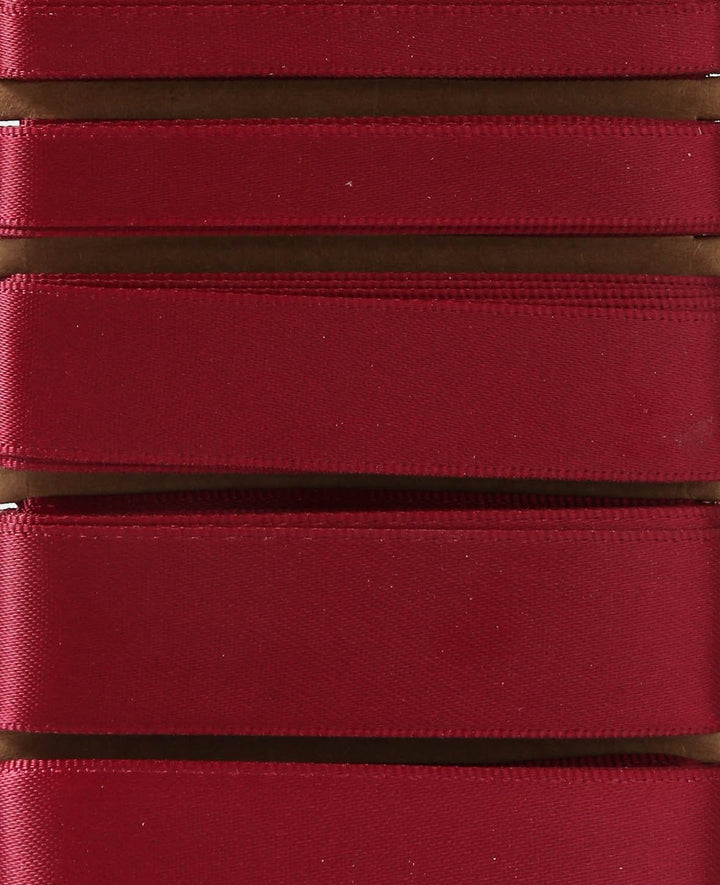 Satin ribbon 6 x 2 m, wine red