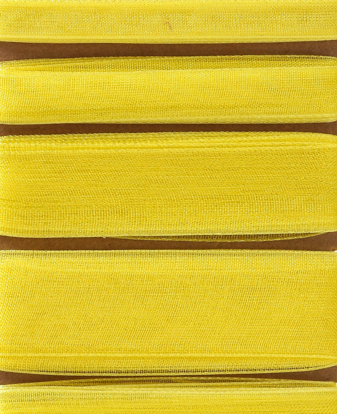 Organza ribbon 6 x 2 m, yellow