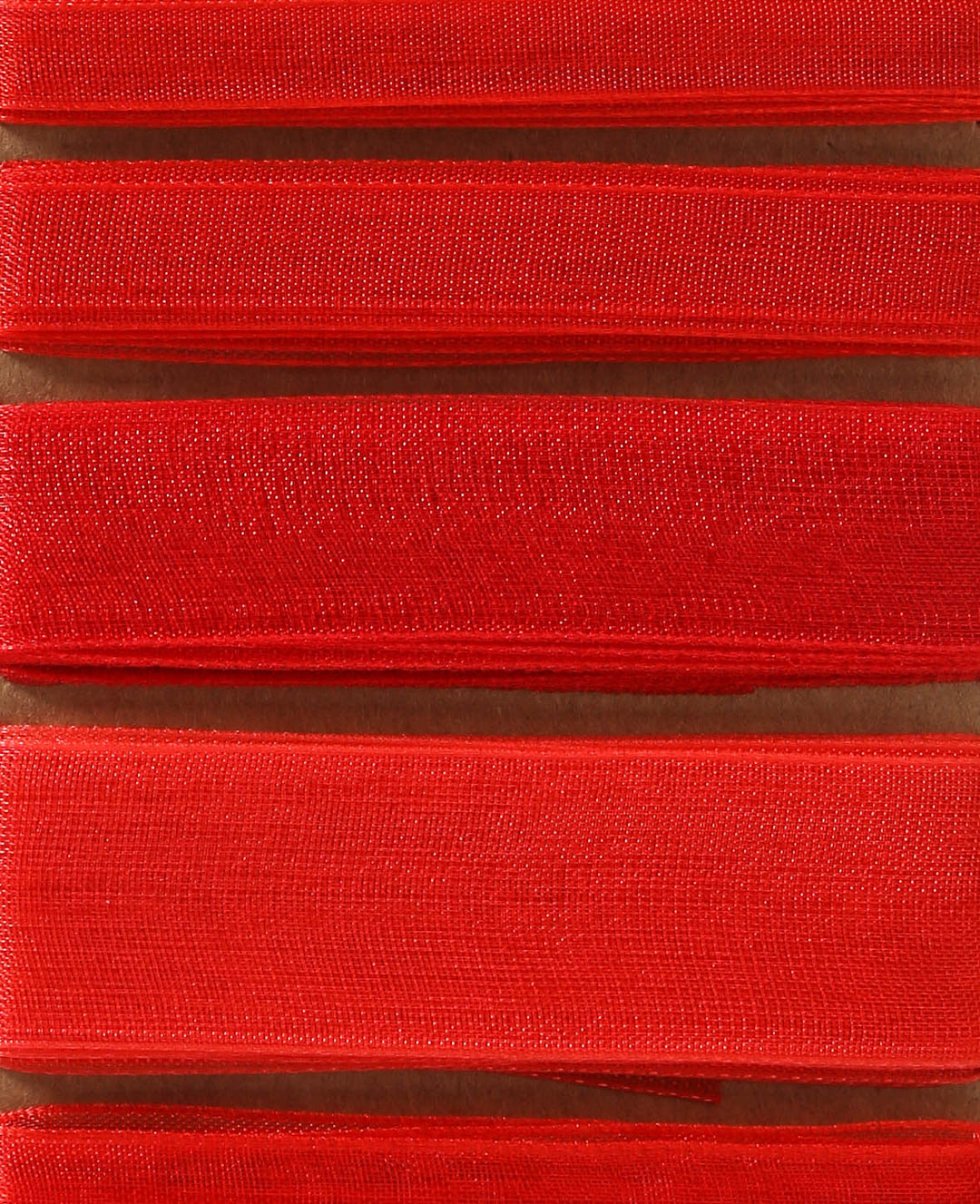 Organza ribbon 6 x 2 m, red