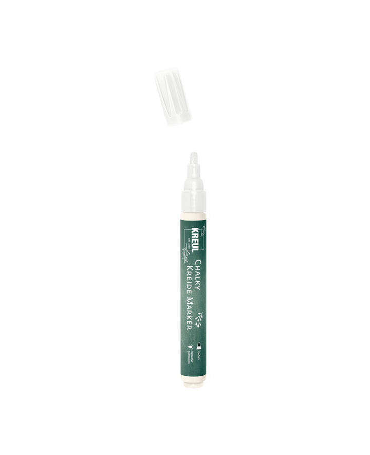 KREUL Marqueur craie Chalky pointe moyenne Blanc neige