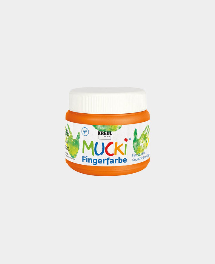 MUCKI Peinture au doigt orange 150 ml