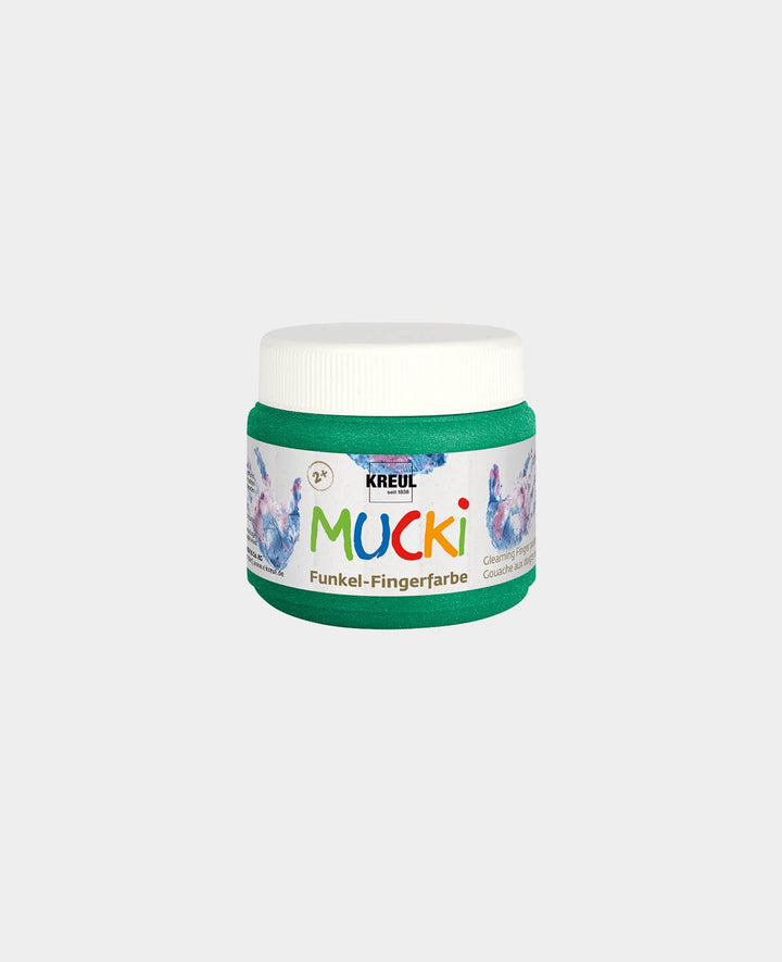 MUCKI Funkel-Fingerfarbe Smaragd-Grün 150 ml