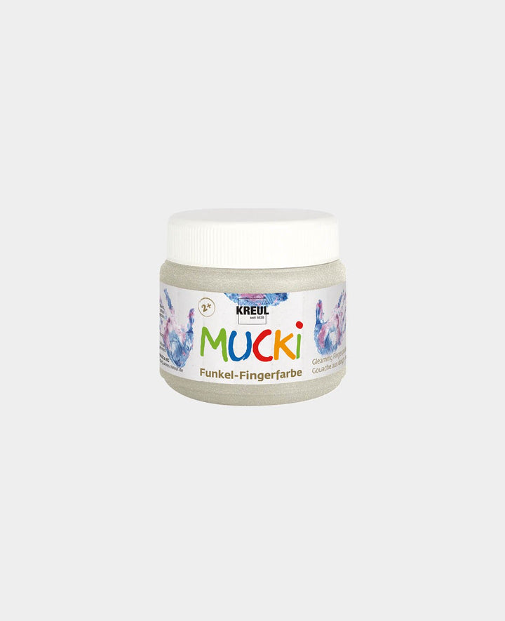 MUCKI Glitter Finger Paint Dragon Silver 150 ml