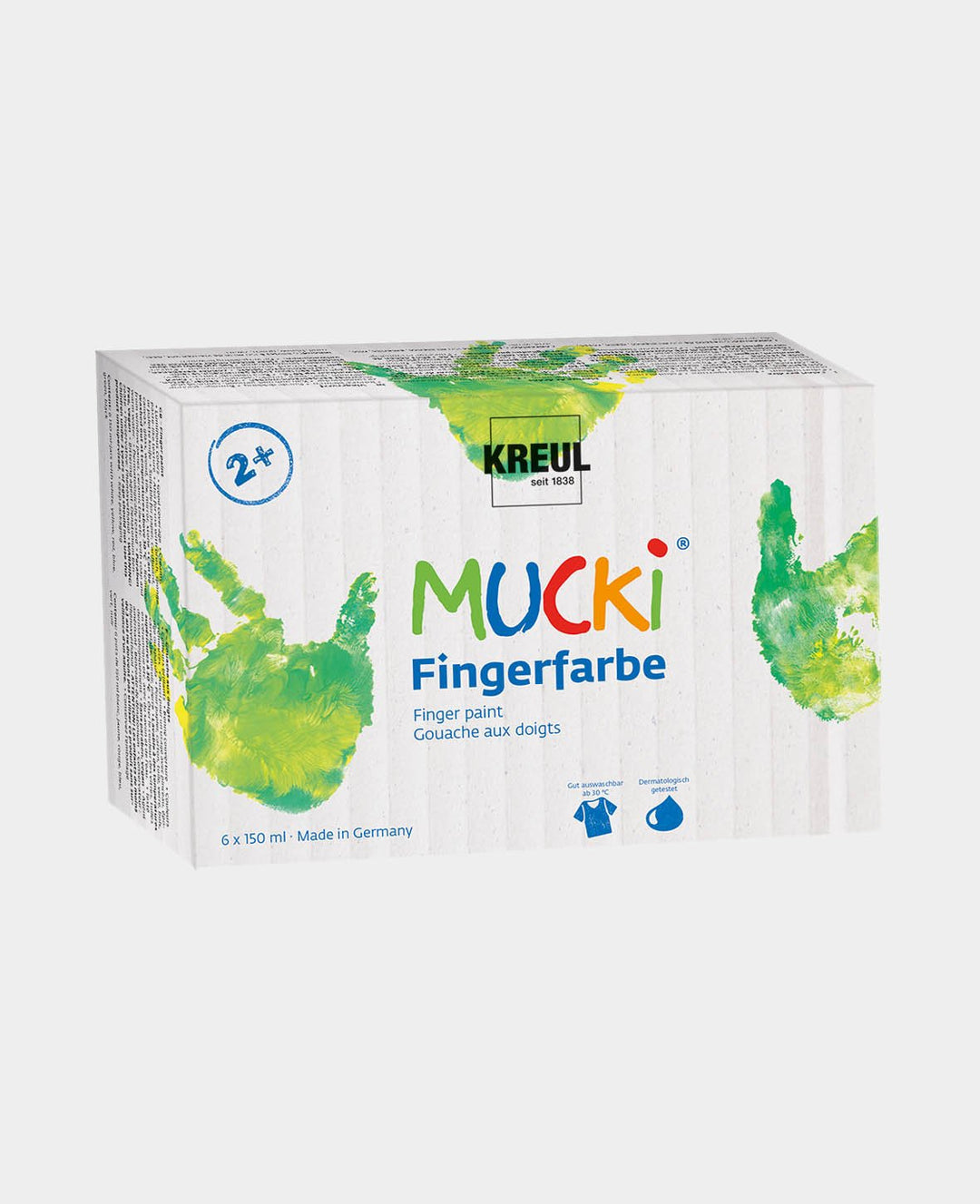 MUCKI Finger Paint Set of 6, 150 ml