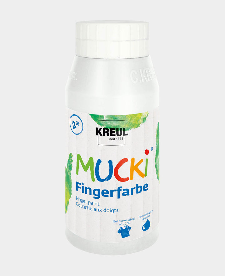 MUCKI Fingerfarbe Weiss 750 ml