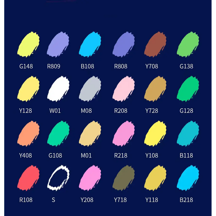 Wasserfeste Acryl Permanent Marker Pigment Stifte, 4 mm, 24 Stk.