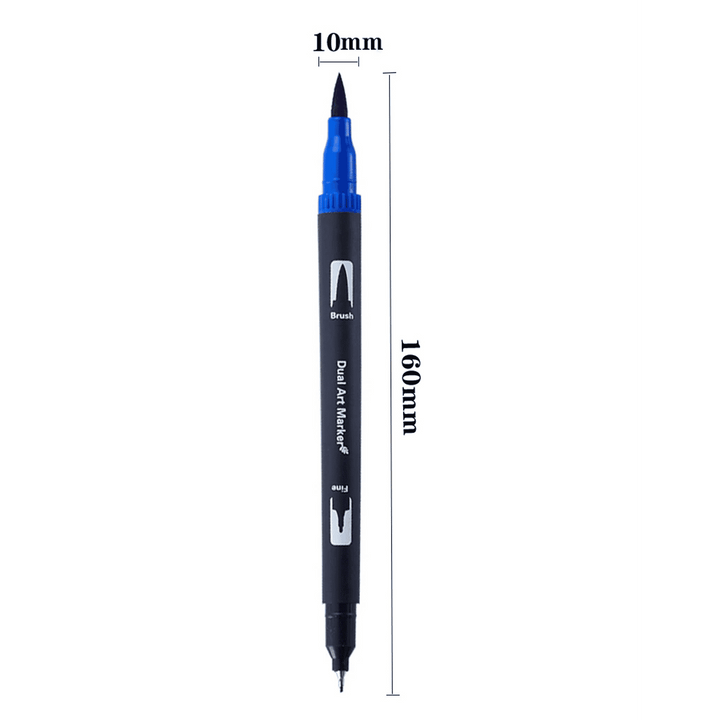 Artist Dual Tip Brush Pens, Set of 48