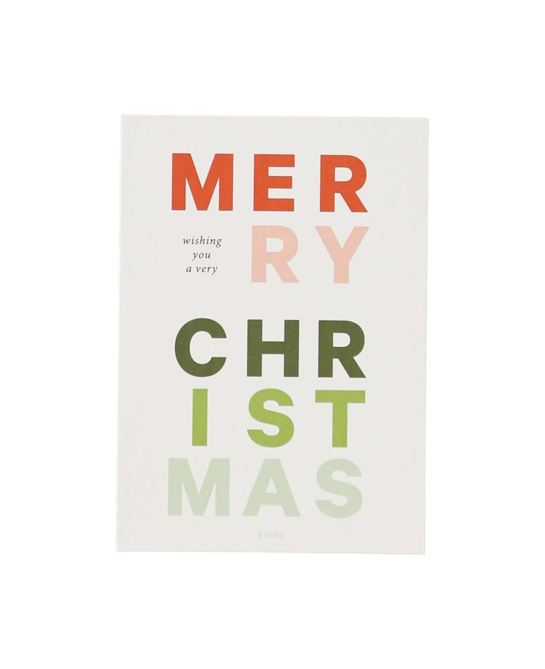Weihnachtskarte, Postkarte im A6 Format, Colourful Font