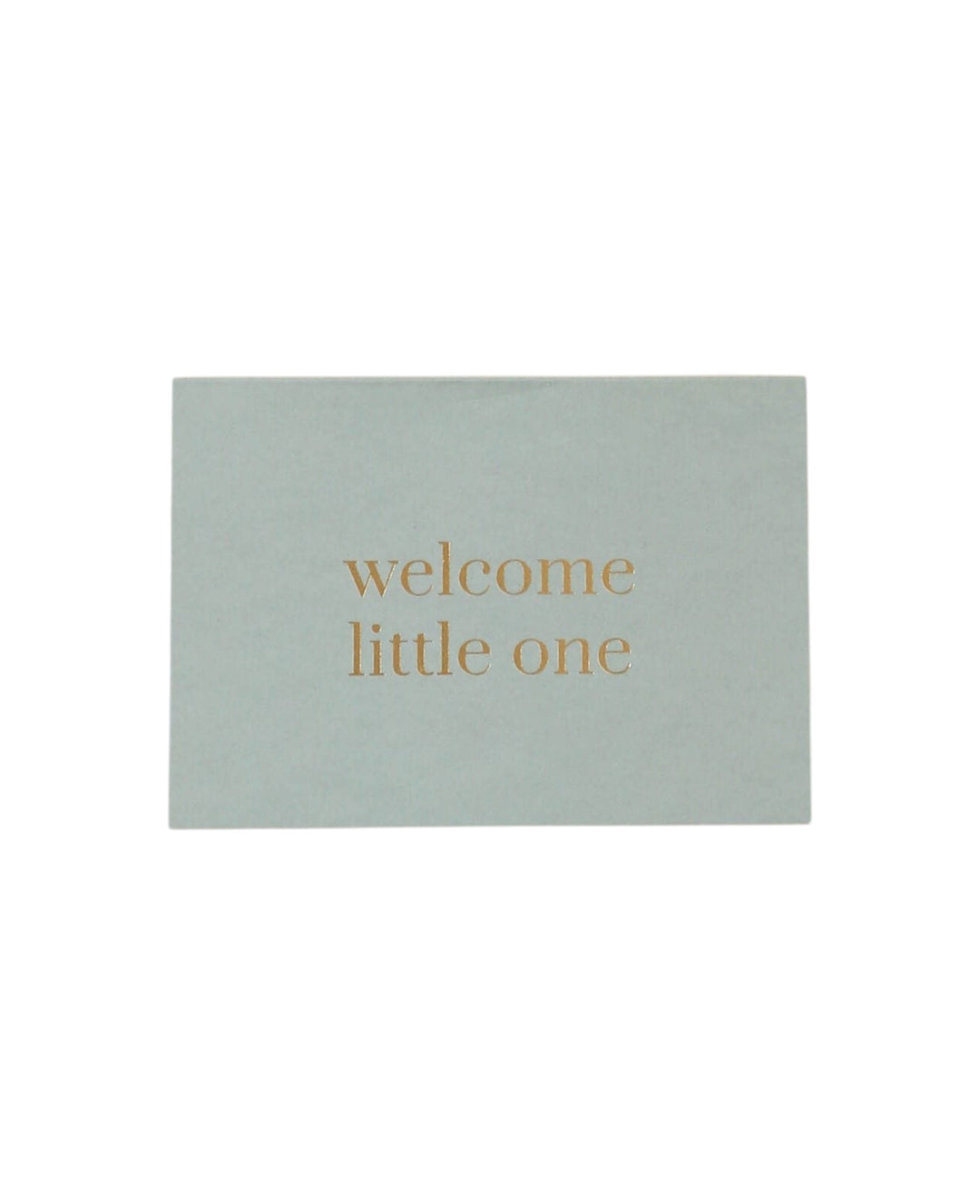 Mintfarbene Klappkarte, welcome little one