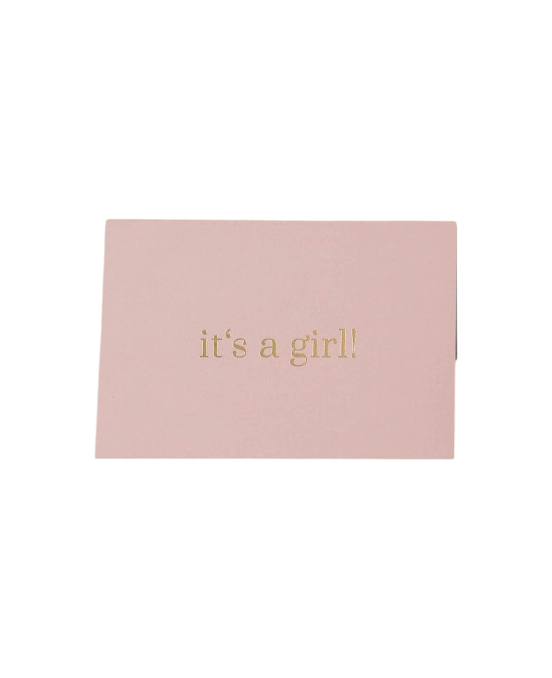Rosa Klappkarte, it's a girl!