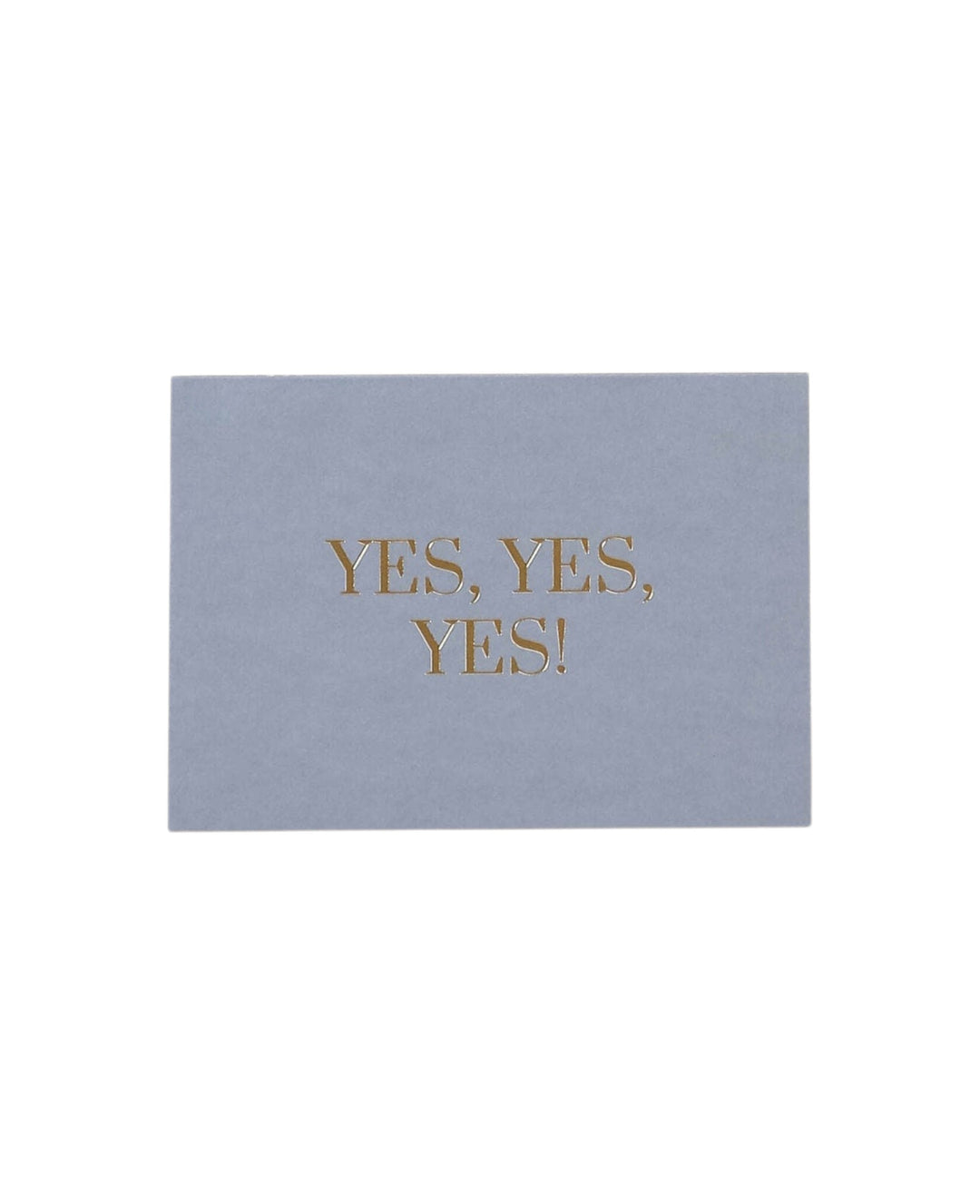 Blaue Klappkarte, YES YES YES!