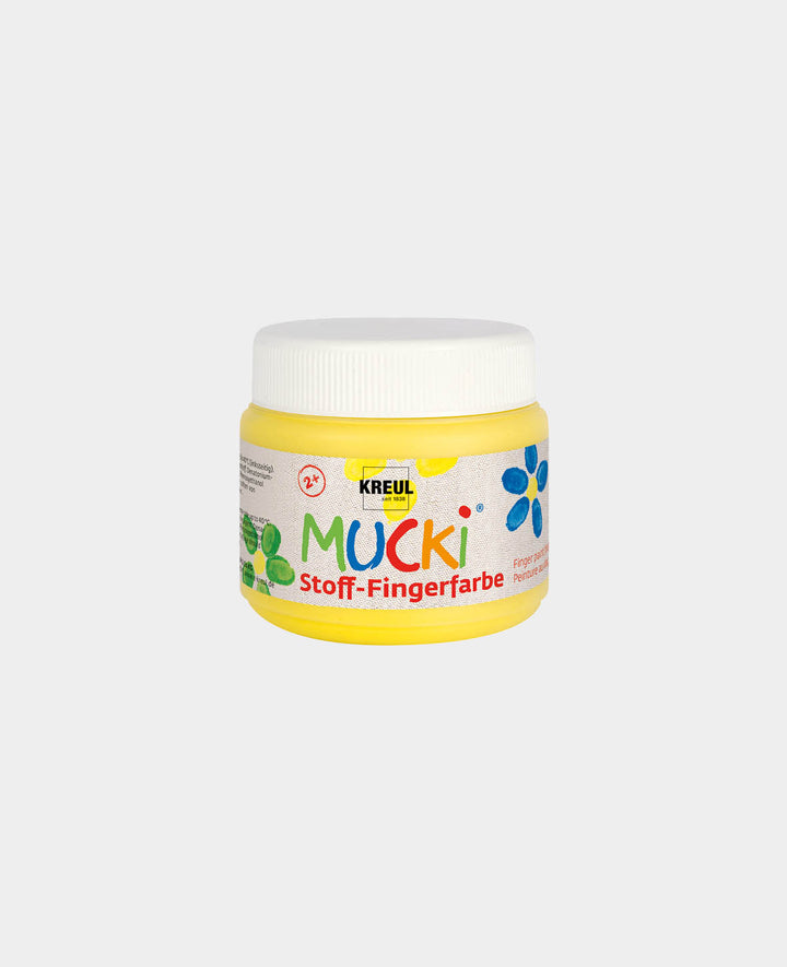 MUCKI Fabric Finger Paint Yellow 150 ml