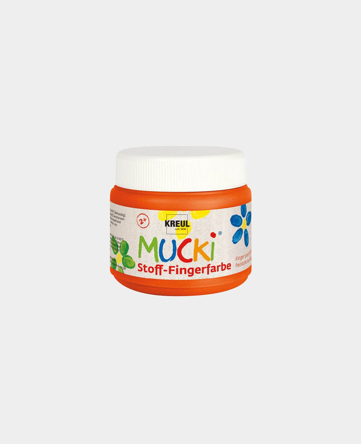 MUCKI Stoff-Fingerfarbe Orange 150 ml