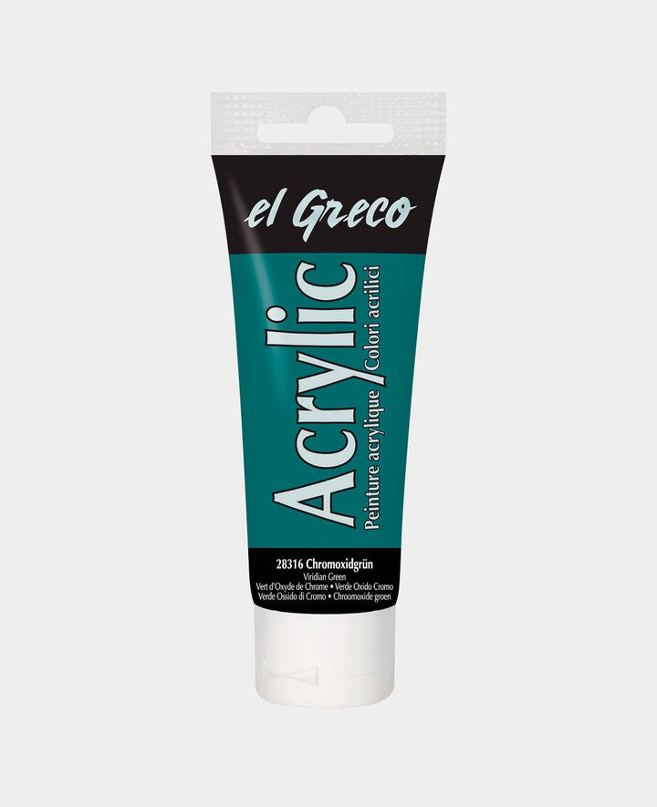el Greco Acrylique 75ml, Vert oxyde de chrome