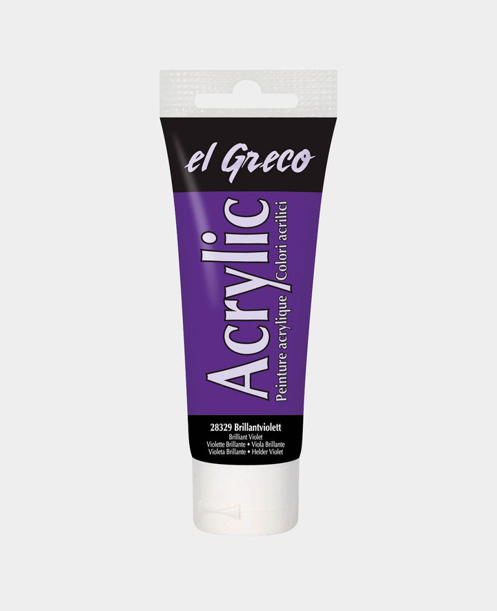 el Greco Acrylic 75ml, Brilliant Violet