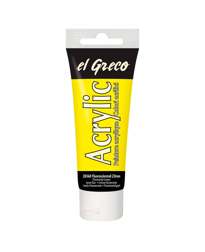KREUL el Greco Acrylique, Citron Fluo, 75 ml