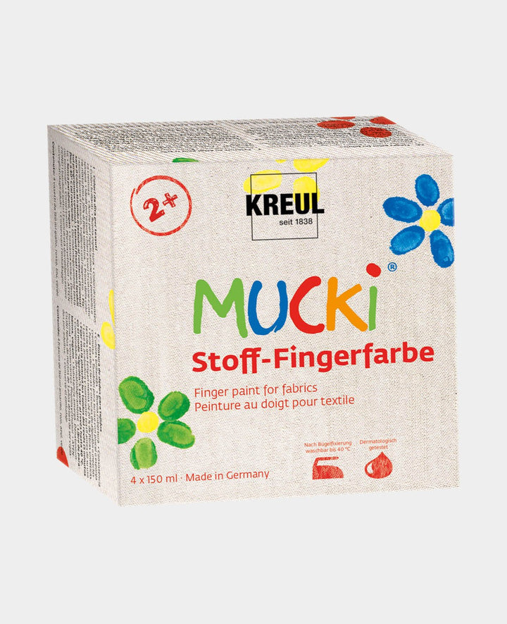 MUCKI Stoff-Fingerfarbe 4er Set