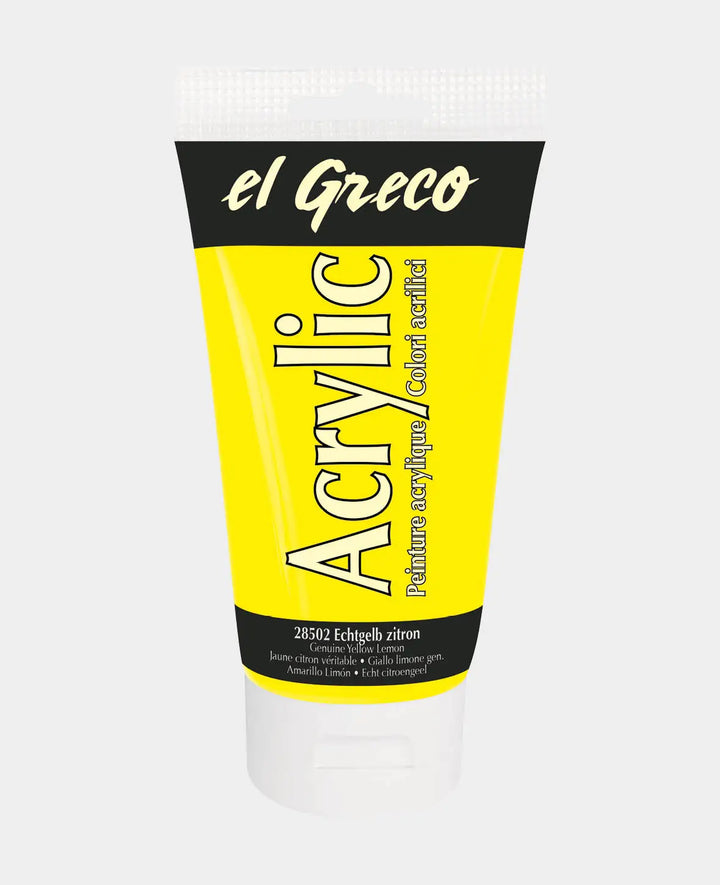 KREUL el Greco Acrylfarbe, Echtes Zitron, 150 ml