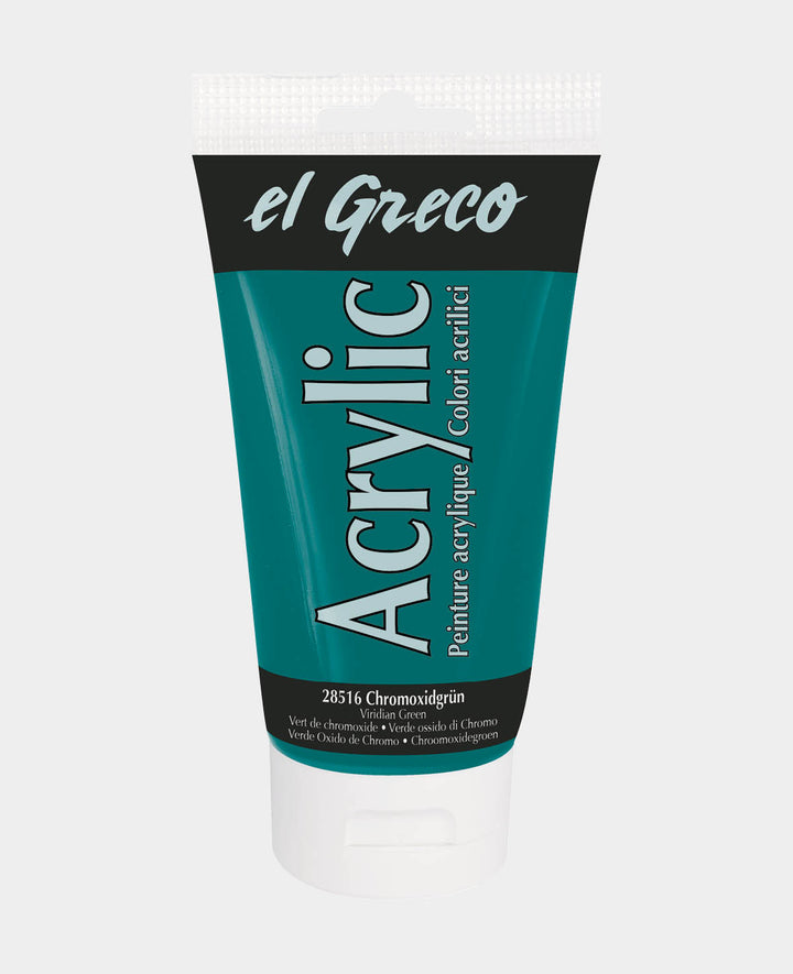 el Greco Acrylique 150ml, Oxyde de chrome vert