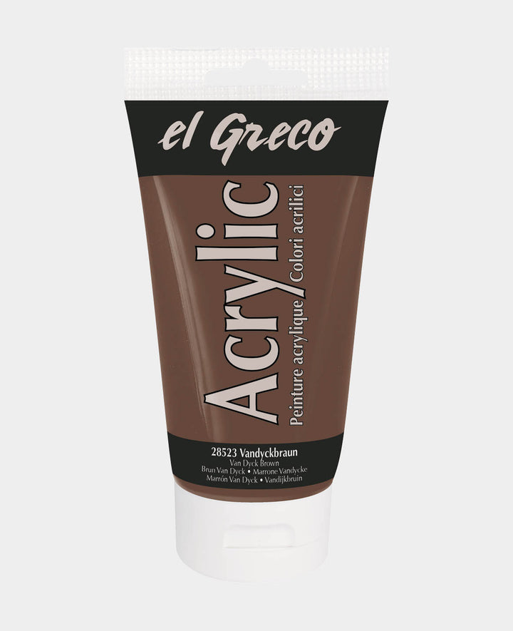 el Greco Acryl 150ml,Vandyckbraun