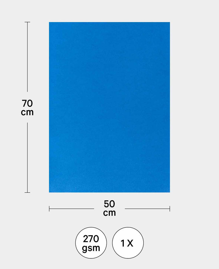 Carton photo, blanc intense, 50 x 70 cm, 270 g/m², 1 feuille
