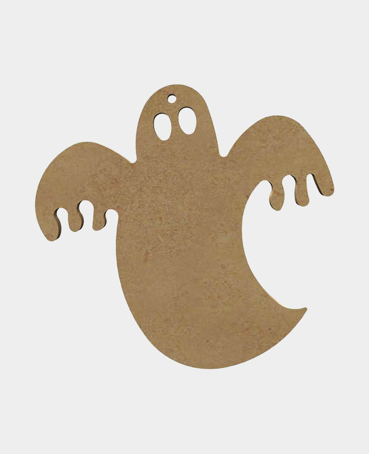 MDF-Deko Geist, 14 x 0.6 x 13 cm, Braun, 1 Stk.