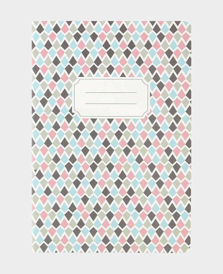 Notebook, A5, with checkered pages, Colorful, 60 sheets