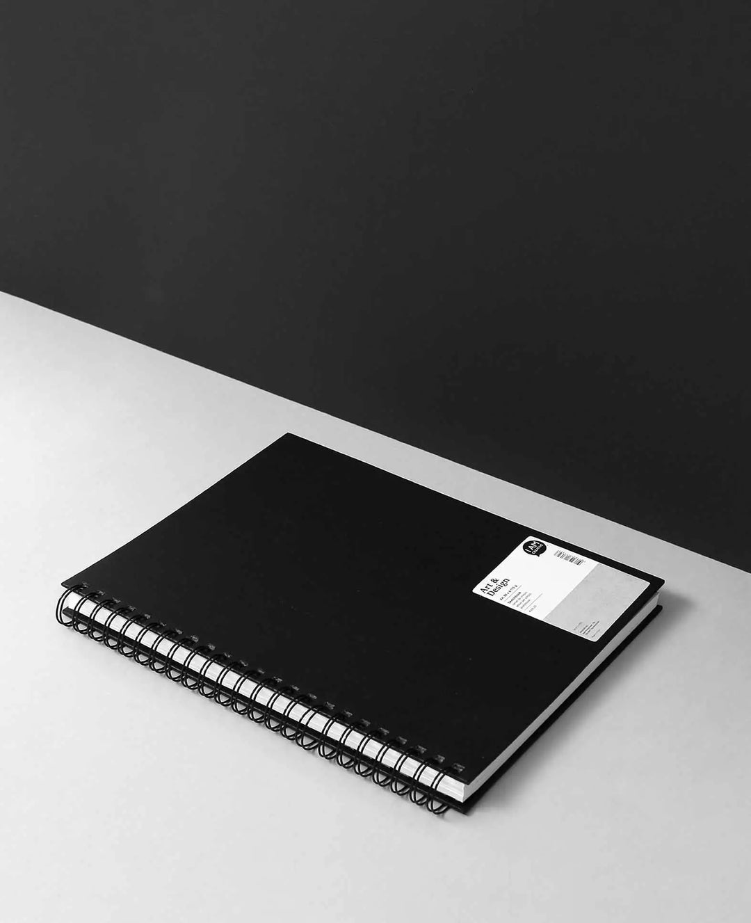 Sketchbook, A4, with white pages, Black, 80 sheets