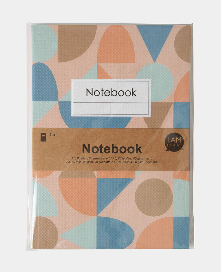 Carnet de notes, A5, feuilles quadrillées, rose, 80 g/m², 148 x 210 mm, 80 feuilles