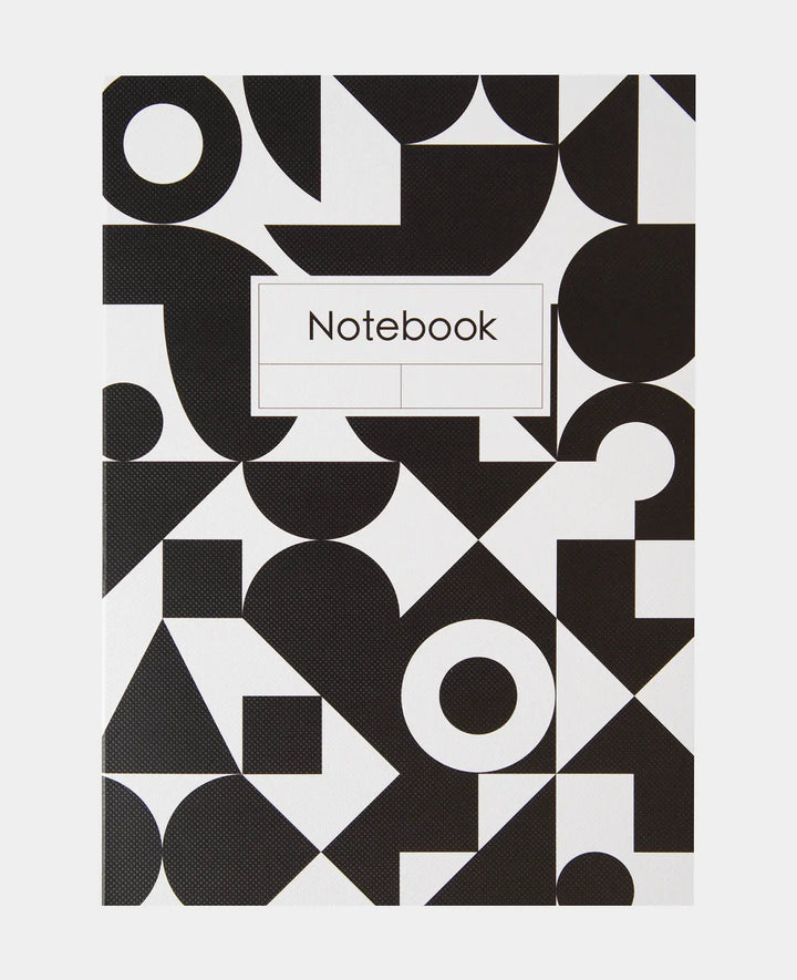 Carnet de notes, A5, quadrillé, noir/blanc, 80 g/m², 148 x 210 mm, 80 feuilles