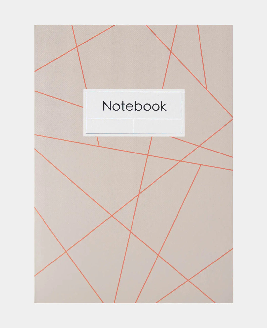 Notebook, A5, Squared Notebook, grey/red, 80 gsm, 148 x 210 mm, 80 sheets