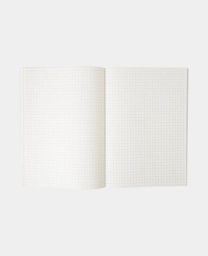 Notebook, A5, Squared Notebook, grey/red, 80 gsm, 148 x 210 mm, 80 sheets