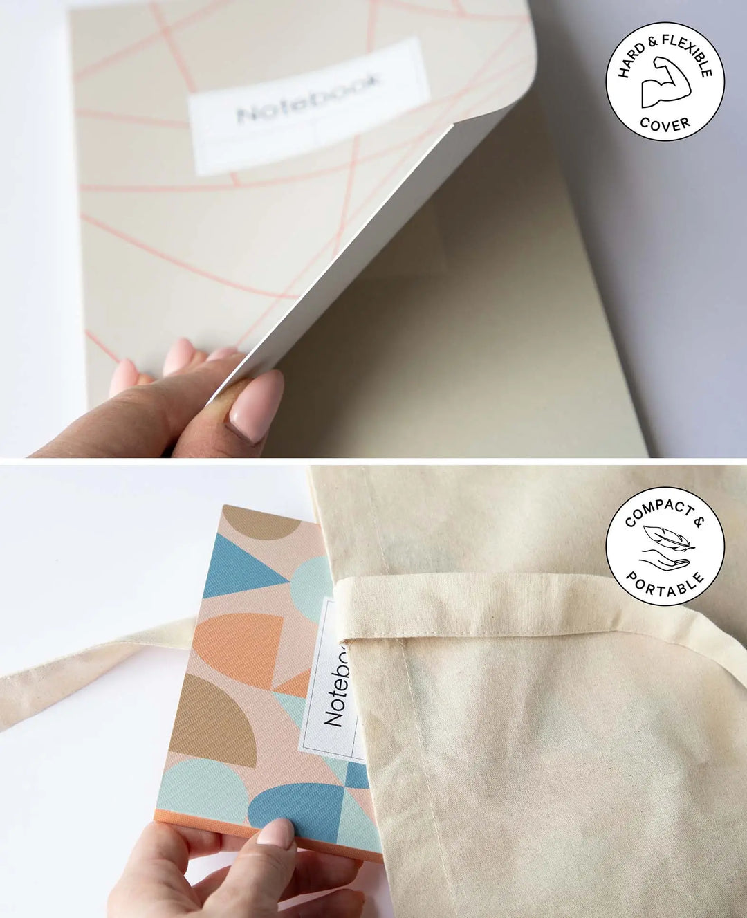 Carnet de notes, A5, feuilles quadrillées, rose, 80 g/m², 148 x 210 mm, 80 feuilles