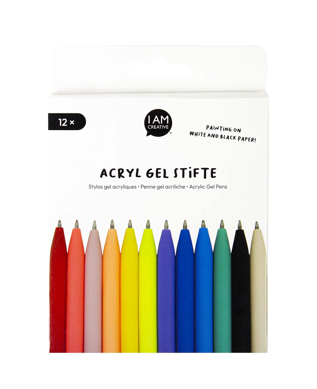 Acryl Gel Stifte für helle und dunkle Papiere