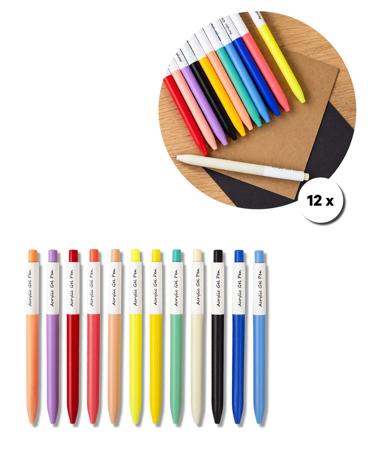 Acryl Gel Stifte für helle und dunkle Papiere