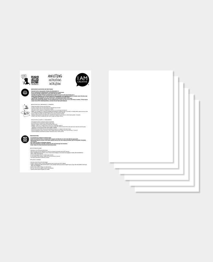 Transfer paper, A4, 21 x 29.7 cm, 5 pieces