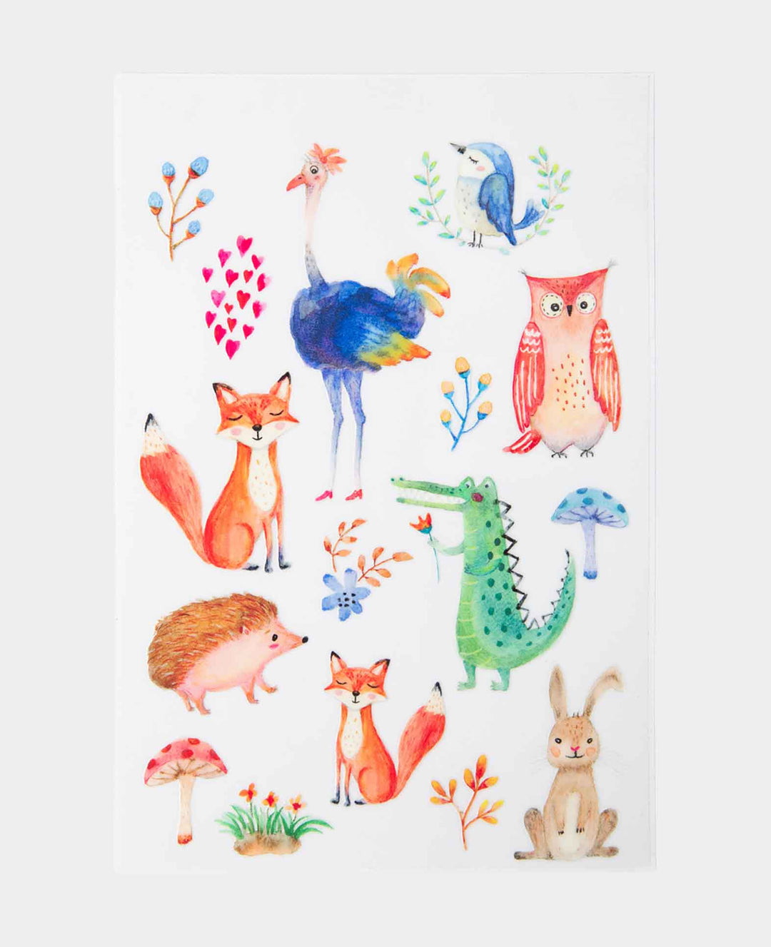 Stickers à frotter Zoo, décalcomanies, 12 x 17.7 cm, 1 feuille