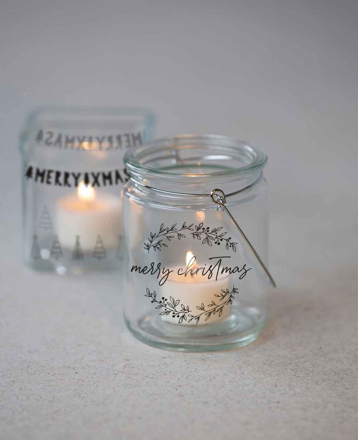 Waterslide Decal X-Mas I, A4 (21 x 29.7 cm), Candle Tattoos with Christmas Motifs, transparent with print
