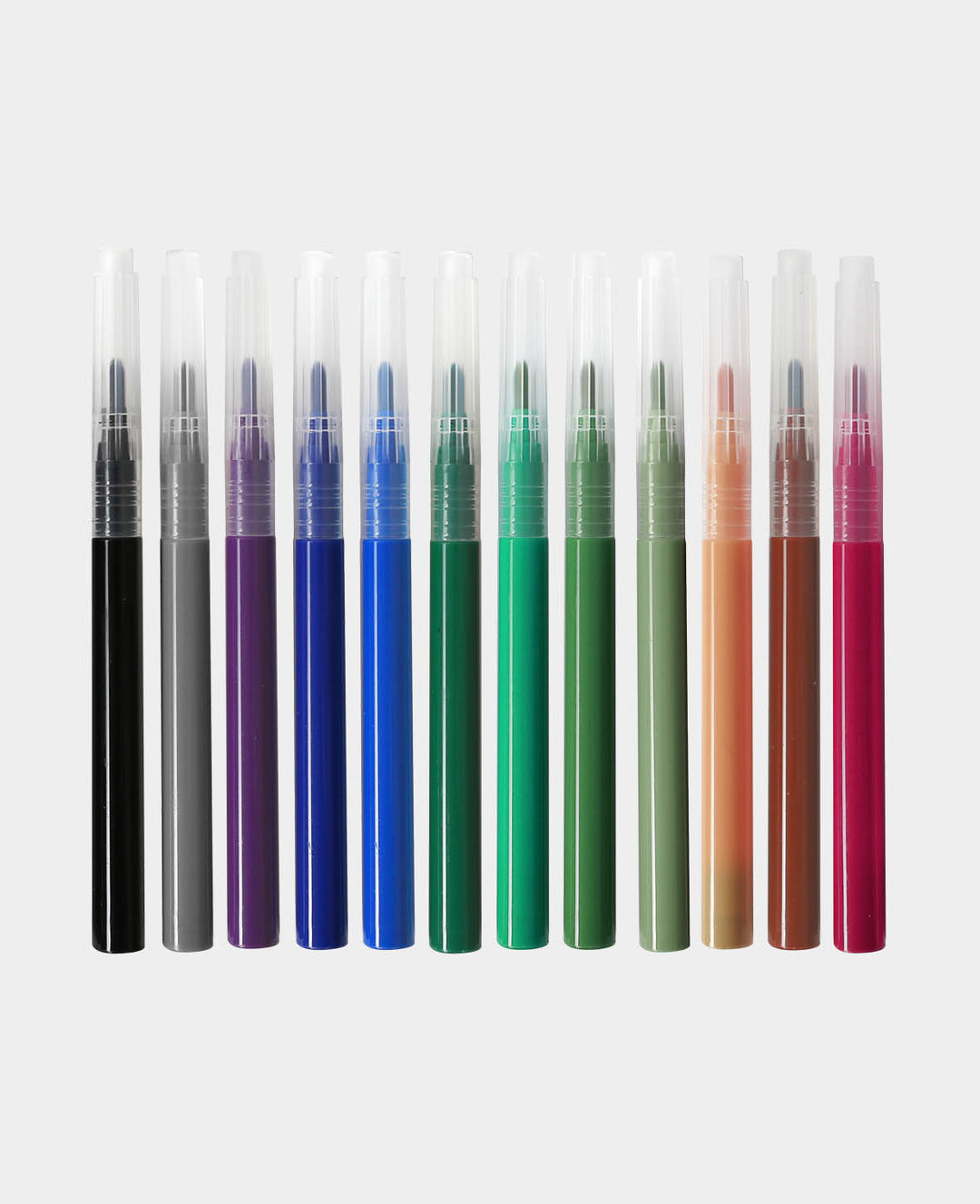 Pencil Set II, watercolor pencils for airbrush with water-based ink, earth colors, 12 pieces