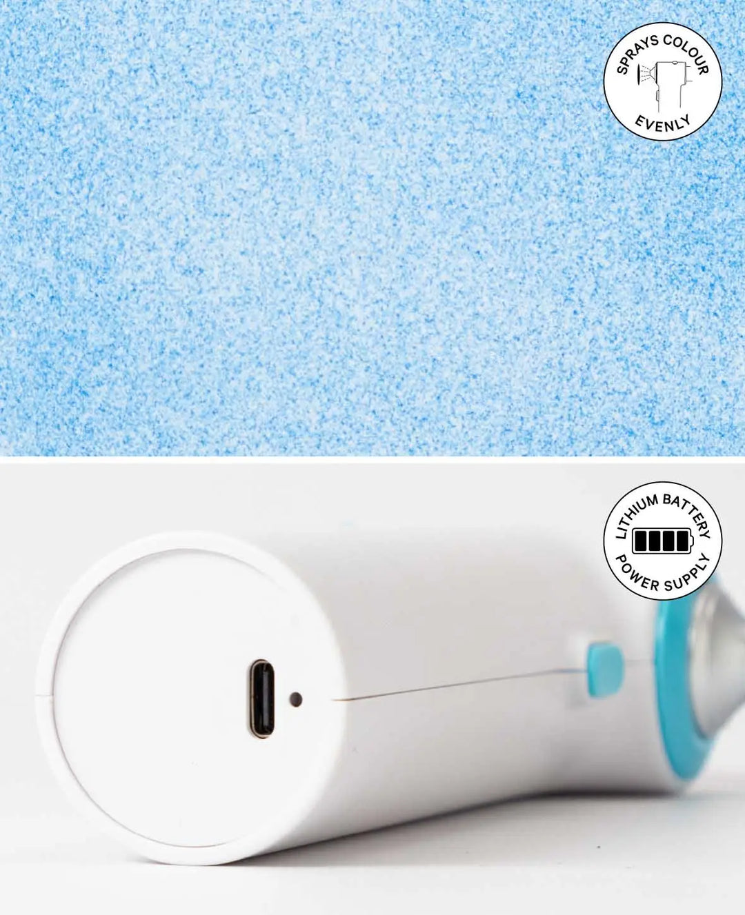 Air Brush Set, inkl. 12 Textilstifte &amp; USB-Ladekabel
