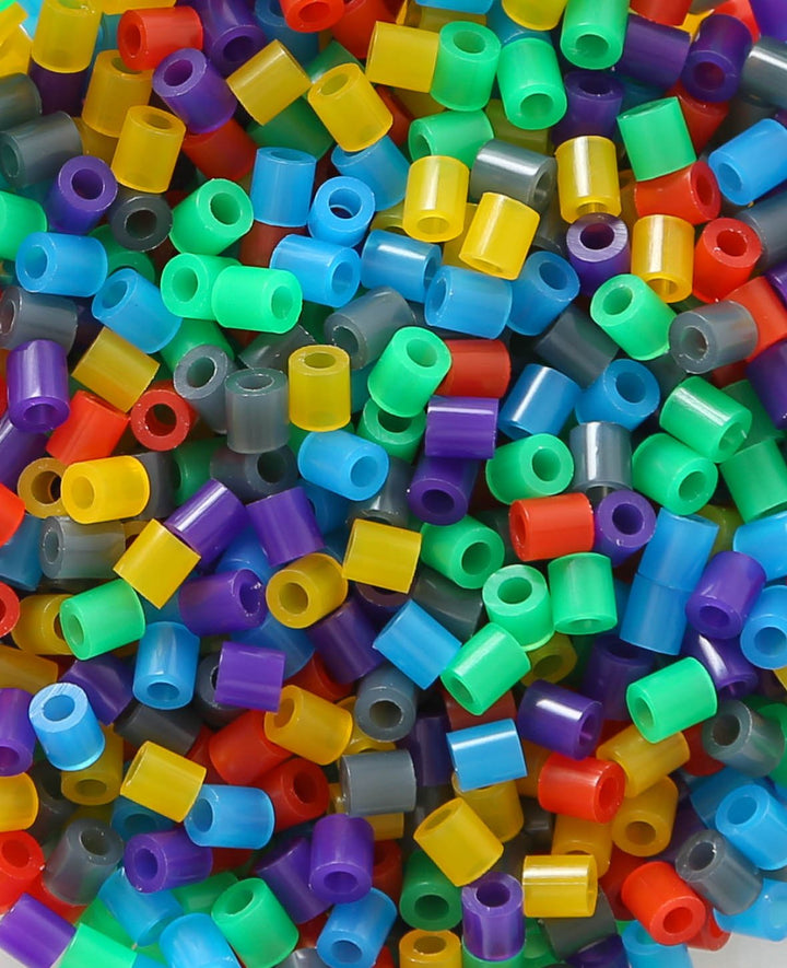 Perles à repasser en sachet, couleurs assorties, ø 5 mm, 1 000 pièces