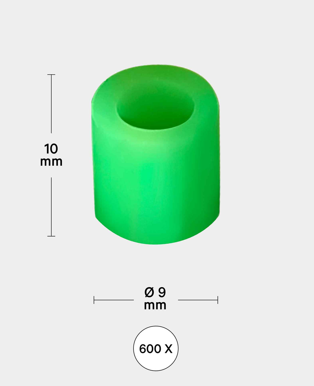 XL Iron-on Beads in a Bucket, Pastel Mix, ø 9 mm, 600 pieces