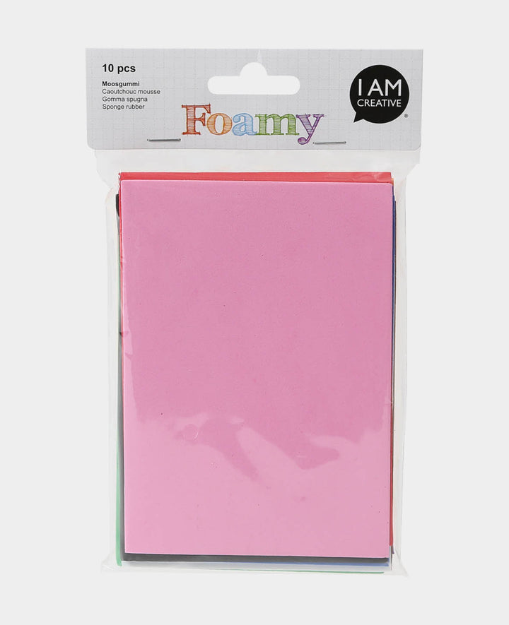 Foam Rubber Set A6, Coloured, 2mm x 30 x 40 cm, 10 Pieces