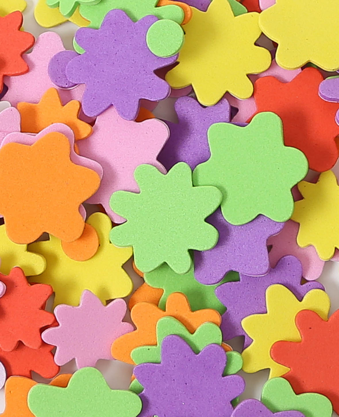 Foam Rubber Stickers Flowers, ø 2-3 cm, 120 pcs.