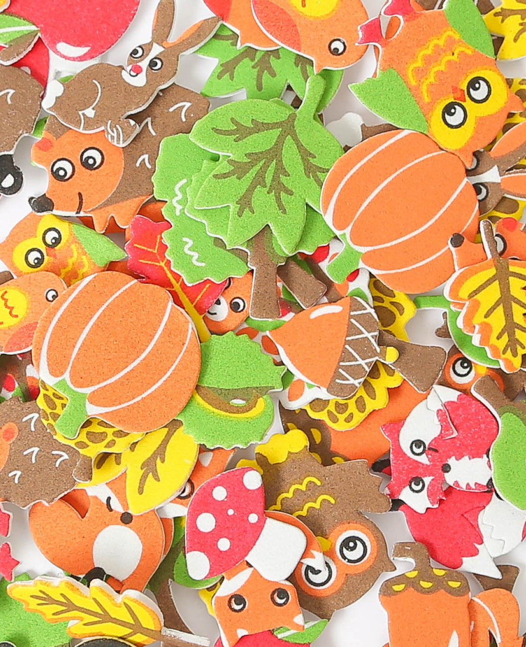 Foam Stickers Forest, ø 2-4.5 cm, 96 pcs.